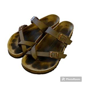Women's Birkenstock Mayari Sandals - Mocha Nubuck Leather, Size 36 (5 - 5.5)